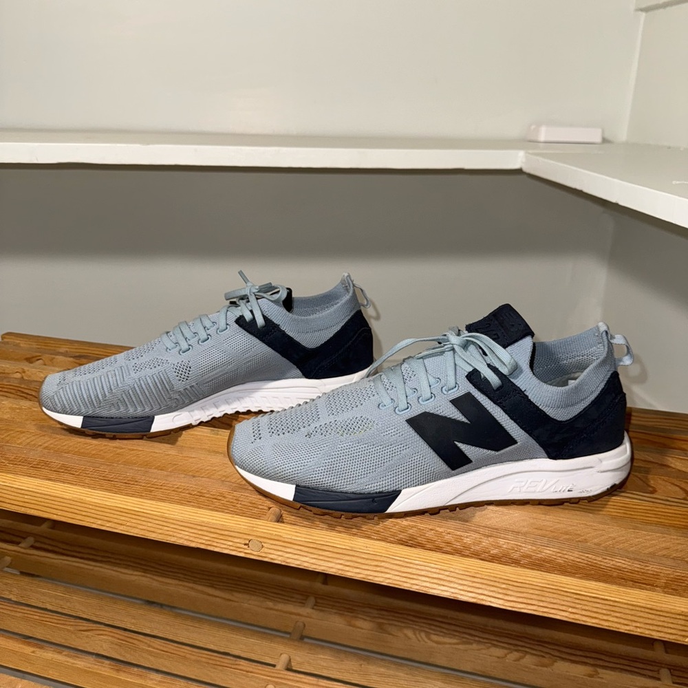 New Balance Gray and Black Sneakers